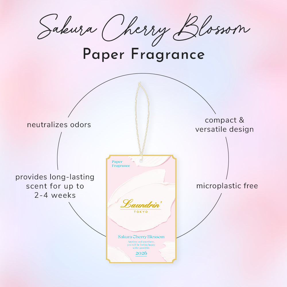 Laundrin Laundry Paper Fragrance Sakura Cherry Blossom (PREORDER) - LAUNDRIN