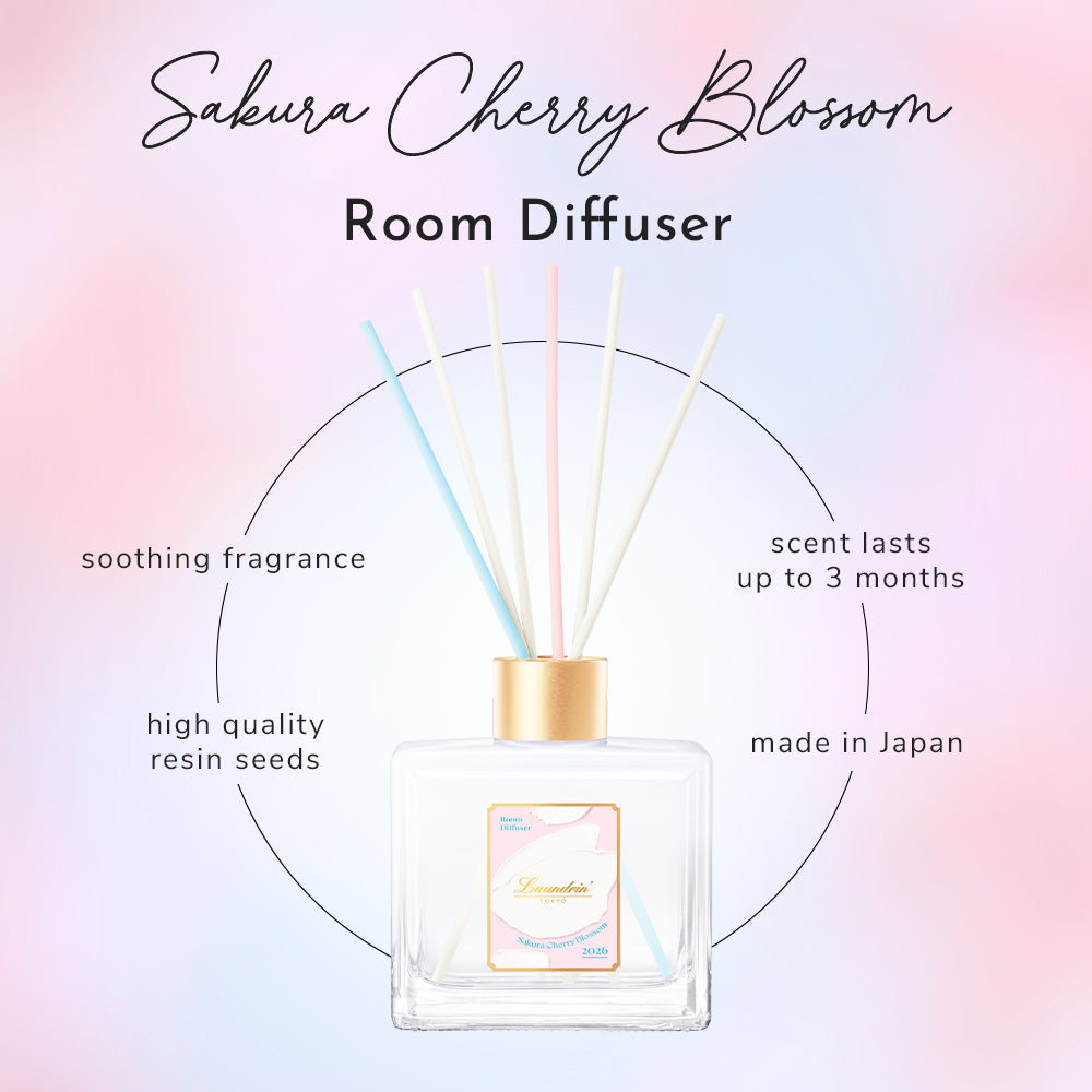 Laundrin Laundry Room Diffuser Sakura Cherry Blossom (PREORDER) - LAUNDRIN